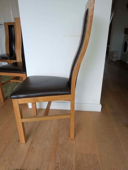 Photo of free 6 Highback oak dining chairs (Broomfield CM1) #2