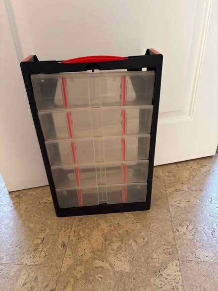 Photo of free Plastic organising box with compartments (Alvaston DE24) #1