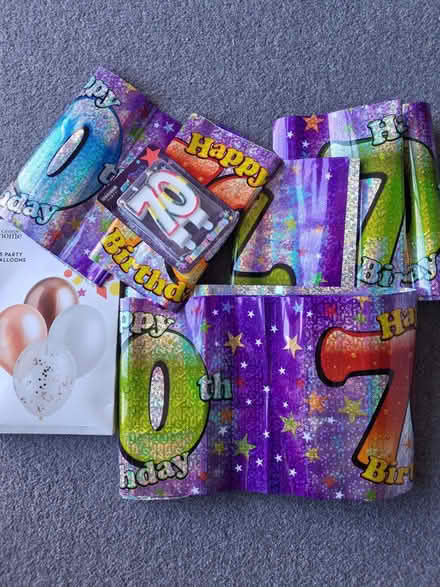 Photo of free 70th birthday banners and candle (Ormskirk L39) #1