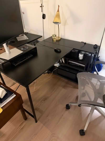 Photo of free Black desk (New Rochelle) #1