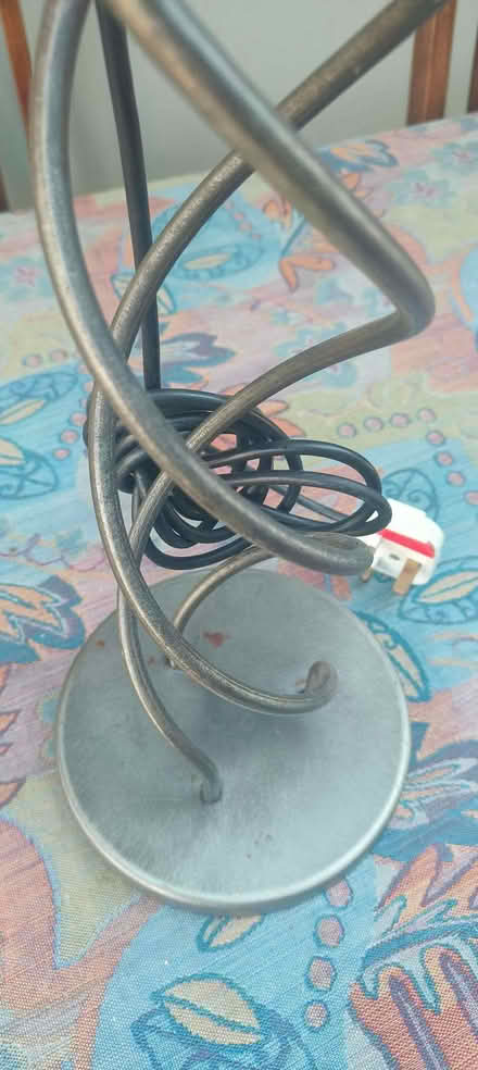 Photo of free Table lamp - metal spiral design (Surrenden BN1) #3