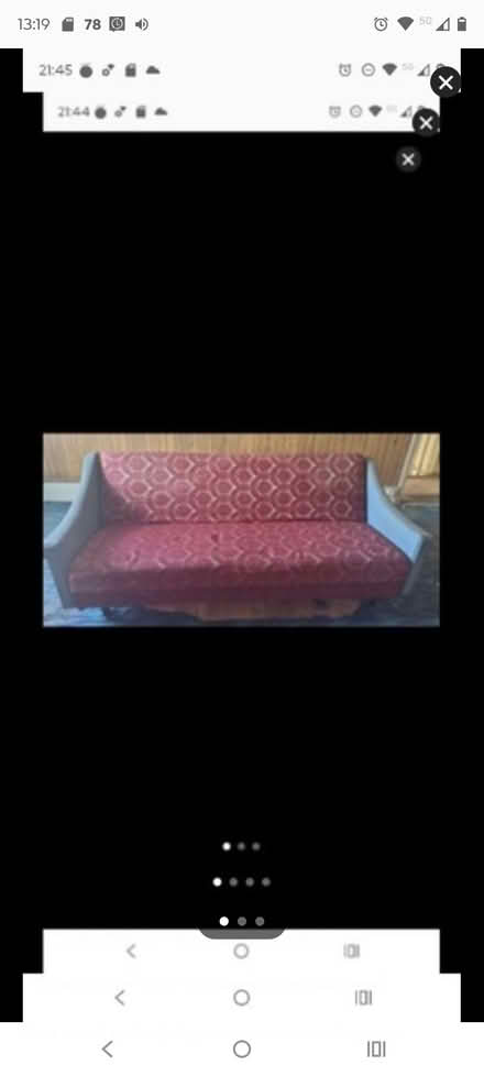 Photo of free Vintage red sofa /small bed +storage (Hungerford Rd N7) #3