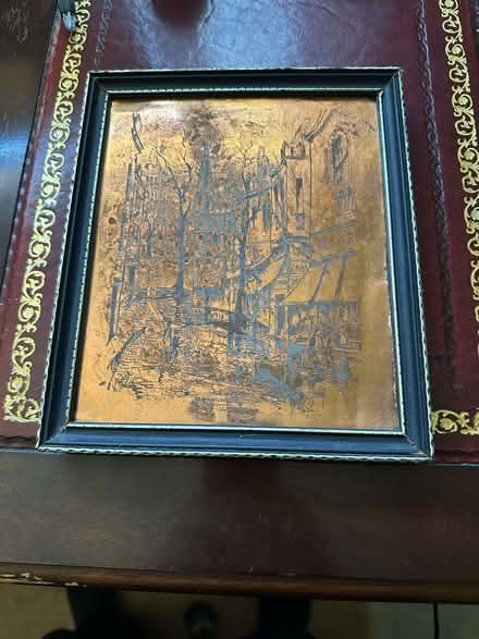 Photo of free Copper Etching - Montmartre, Paris street scene (Crowthorne RG45) #1