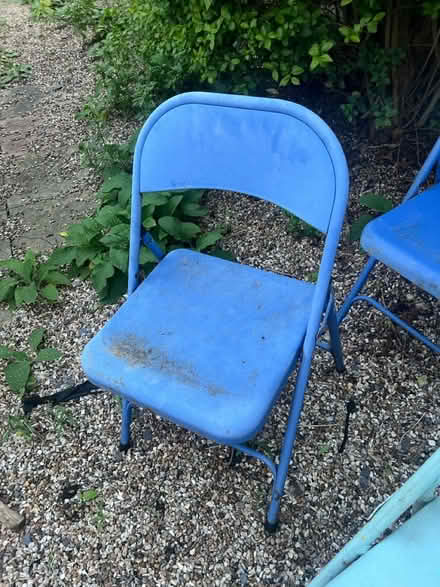 Photo of free 4 Metal folding chairs (Hammersmith W14) #1
