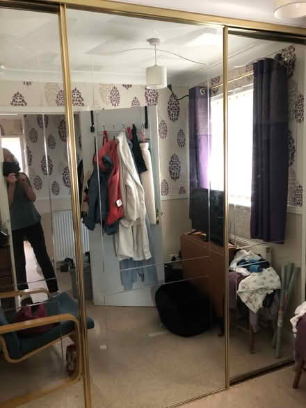 Photo of free Mirrored wardrobe doors (Kippax LS25) #1