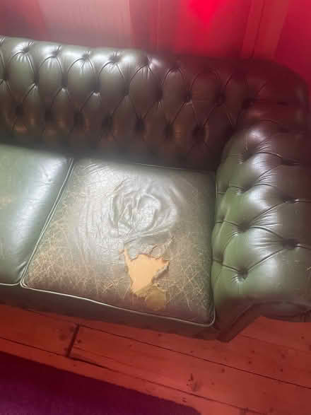 Photo of free Chesterfield sofa two seats (Todmorden) #2