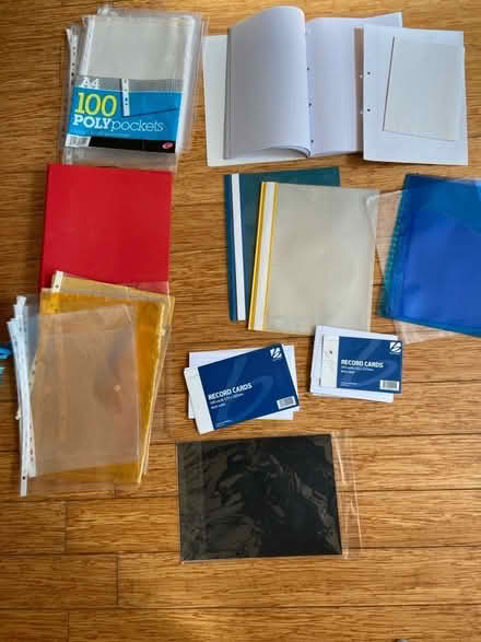 Photo of free Files ,polypockets, revision cards etc (St Just TR19) #1