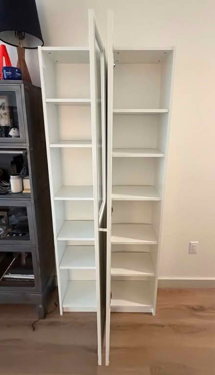 Photo of free Tall white cabinets (x 2 ) (New Rochelle) #1