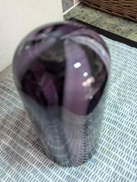 Photo of free Hand blown purple & white vase (Grangeway area NN10) #3