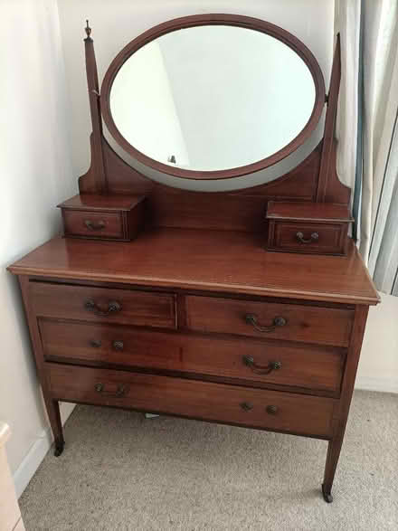 Photo of free Dark wood dresser (Bucklesham) #1