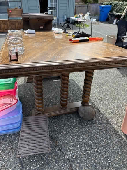 Photo of free Sturdy Retro Dining Table (Near PLU, Parkland) #1
