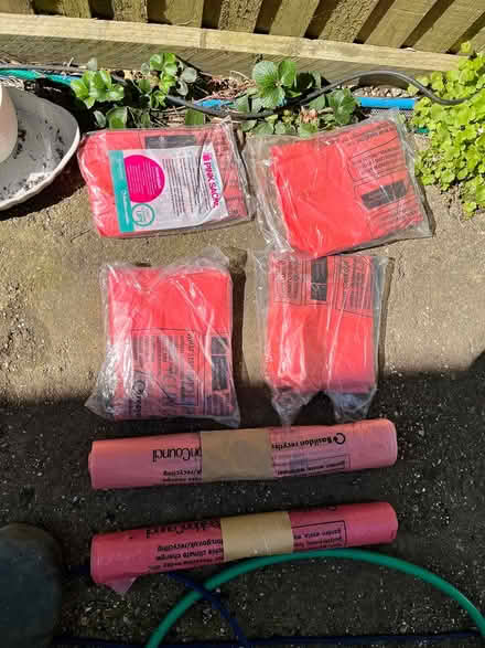 Photo of free Old council pink sacks (CM12) #1