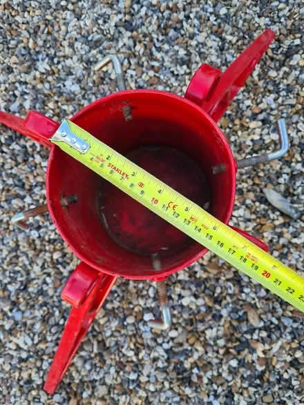 Photo of free Xmas tree stand red (Bray Studios SL4) #1