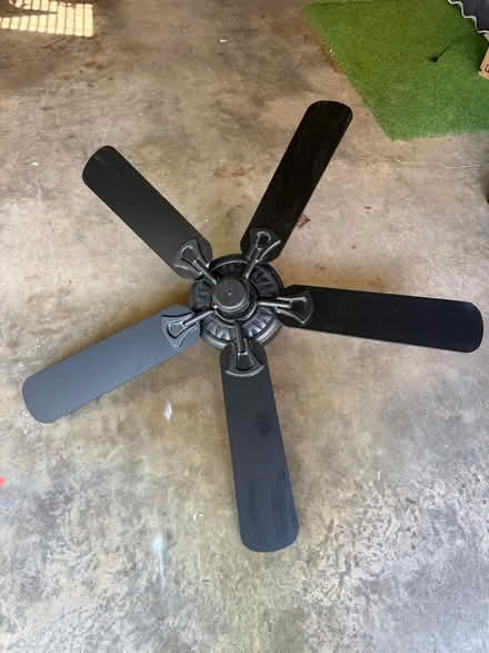 Photo of free Ceiling fan: Reversible Black/Wood (University) #1