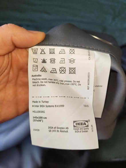 Photo of free IKEA Grey blackout curtains (Sheffield s6) #2