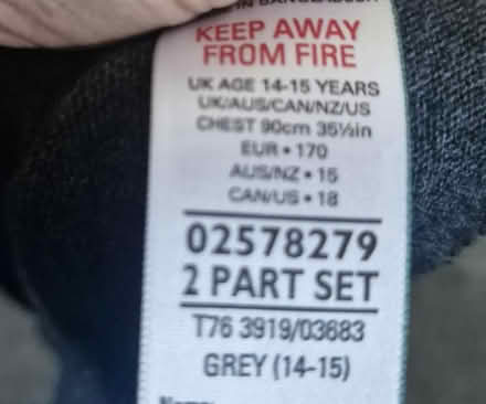 Photo of free Unisex grey school jumper (Grove Park SE9) #3