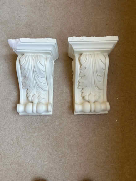 Photo of free 2 ‘Grecian’ ornate plaster supports (?) (North Woodchester GL5) #1