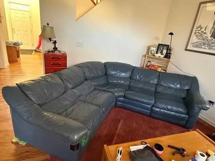Photo of free Large leather sectional sofa (Eagle, Colorado) #2