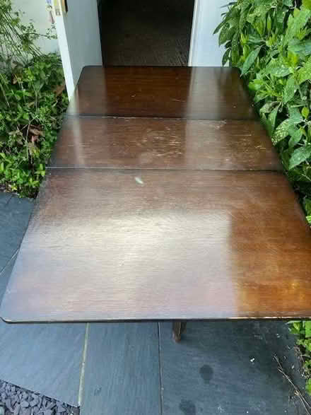 Photo of free A vintage dark wood gateleg table (Little Herberts GL53) #2