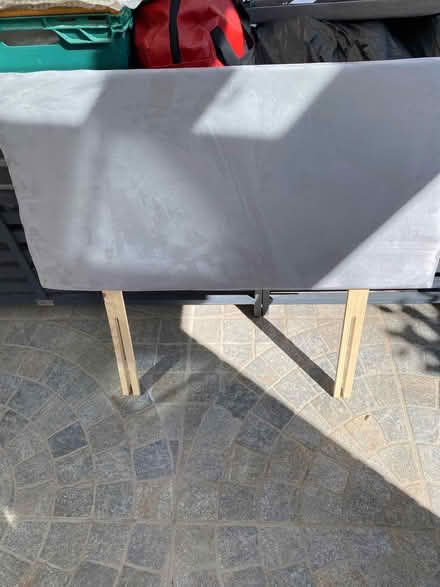 Photo of free Two faux suede single headboards (Hackney Cross WR13) #1