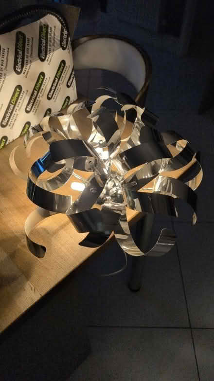 Photo of free Chrome Ribbon Light Fixture (Gilesgate DH1) #3