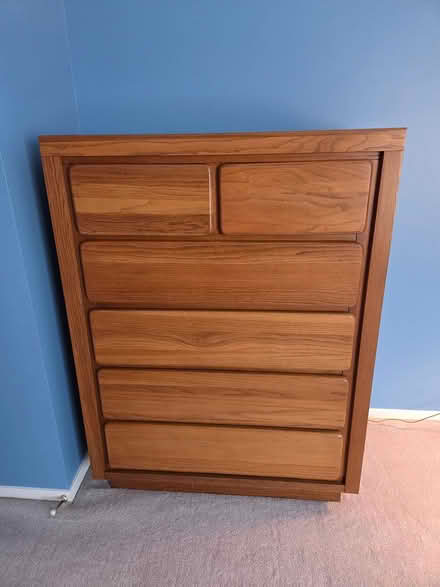 Photo of free 3 piece Oak bedroom set (Clinton Township 48038-5314) #1