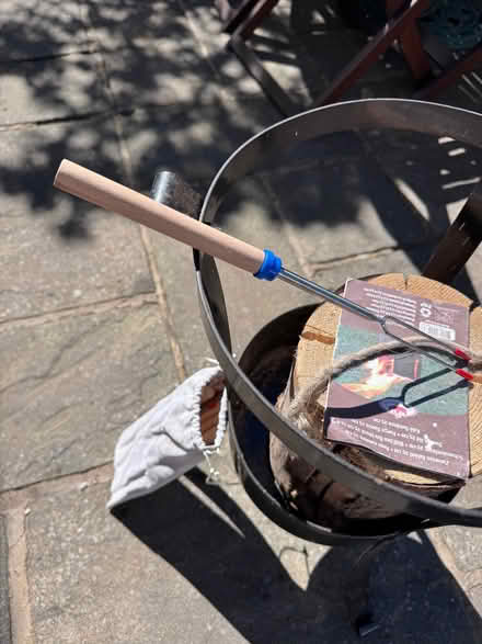 Photo of free Swedish Torch (log) and support with marshmallow forks (Bernards Heath AL1) #1