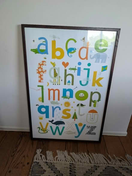 Photo of free Framed alphabet poster (El Cerrito) #1