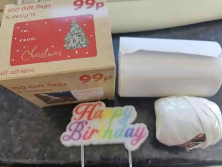 Photo of free Christmas gift tags, ribbon, etc (Bedford) #1