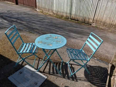 Photo of free Metal garden table and chairs (Wantage, OX12) #1