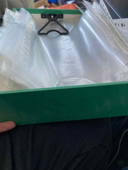 Photo of free Box file of plastic wallets (Sheffield S8 off Gleadless rd) #1