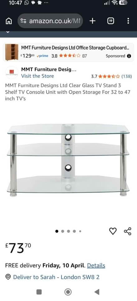 Photo of free TV stand (Vauxhall SW8) #1