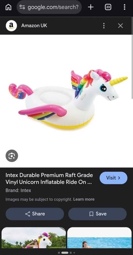 Photo of free Inflatable Unicorn (Sefton L31) #2