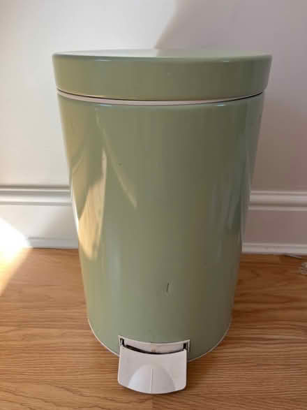 Photo of free Sage green small kitchen pedal bin (Chiswick) #1
