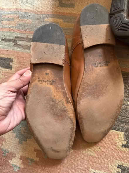 Photo of free Size 12 burton brown leather shoes (Nuneaton CV11) #2