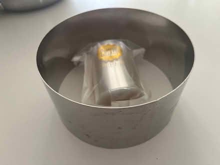 Photo of free 6 inch cake ring and cale collar (East Cary) #1