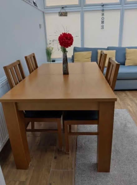 Photo of free Dining table and 4 chairs (Kettering NN16) #2