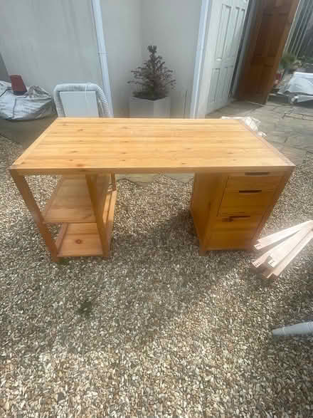 Photo of free Pine desk (Killiney Co Dublin) #1