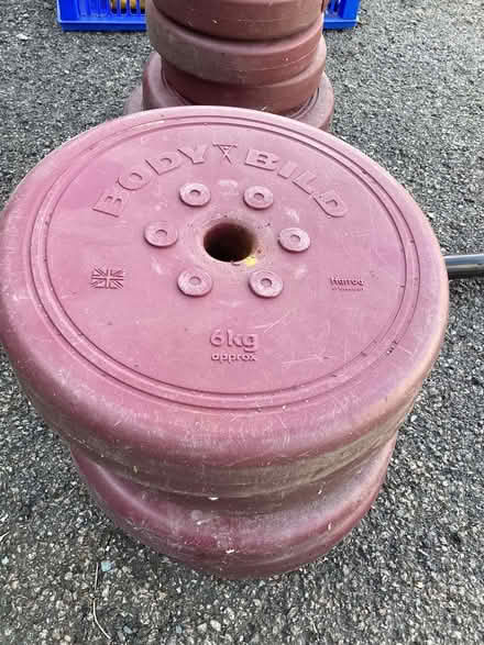 Photo of free Weightlifting weights and bar (Windermere) #2