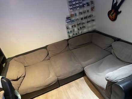 Photo of free Corner sofa - modular, faux leather and fabric (Vange SS16) #1