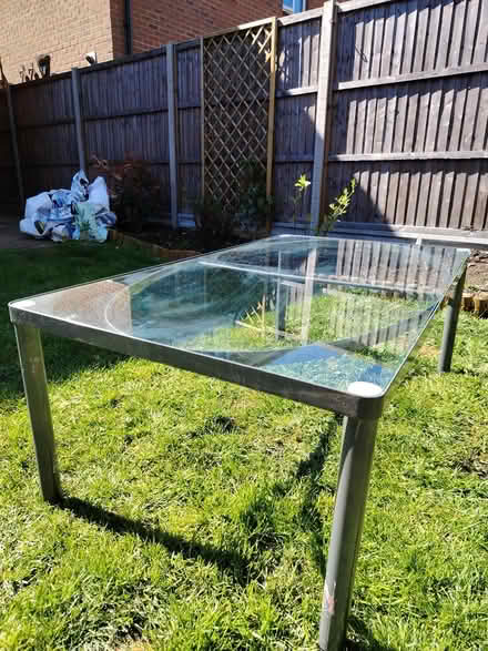 Photo of free Glass top coffee table (Alconbury PE28) #1