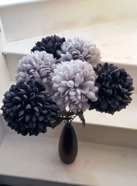 Photo of free Artificial Flowers - Unusual Black and Grey Colours (Old Farm Park MK7) #1