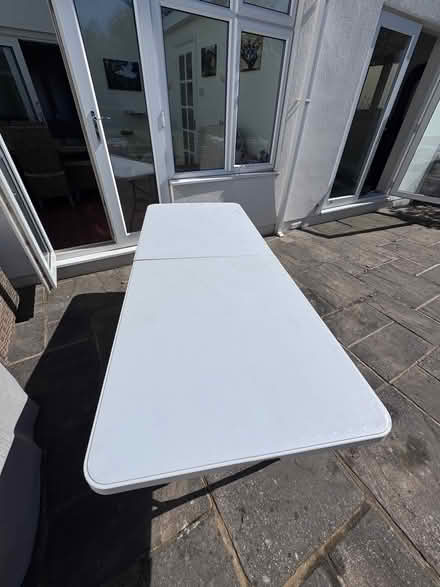 Photo of free White folding table for parties and hobbies (Bernards Heath AL1) #3