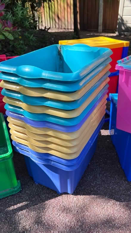 Photo of free Assorted plastic storage boxes (Colchester CO4) #1