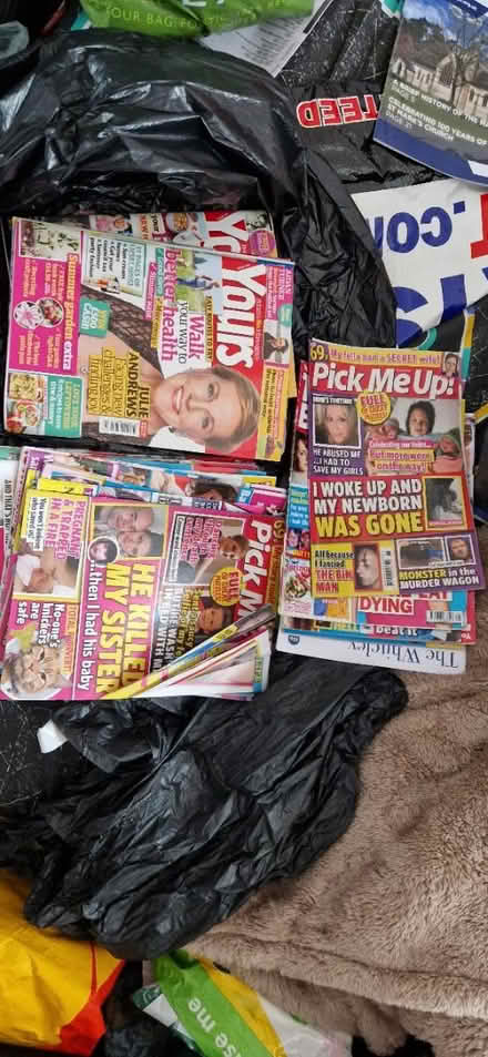 Photo of free Black Bag of Magazines (GU14) #1