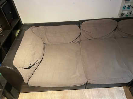 Photo of free Corner sofa - modular, faux leather and fabric (Vange SS16) #2