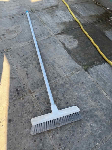 Photo of free White plastic broom (Charlton OX12) #1