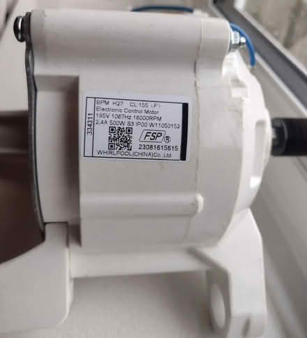 Photo of free Hotpoint Washing/Dryer motor BPM H27-NDB8635WUK (Highfields ST17) #4