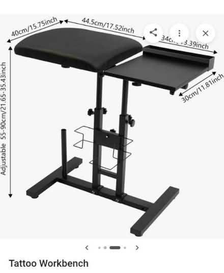 Photo of Tattoo tray table/ work bench (Halifax HX2) #2