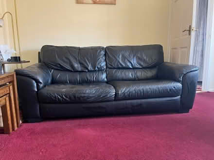 Photo of free Leather sofa and chair (Mottingham SE9) #1